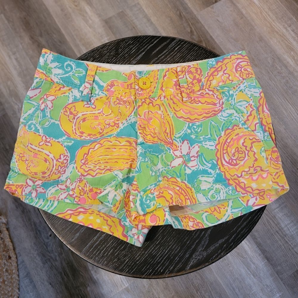 Lilly Pulitzer Walsh Short Pop Goes Thelemur Size 00 View 2